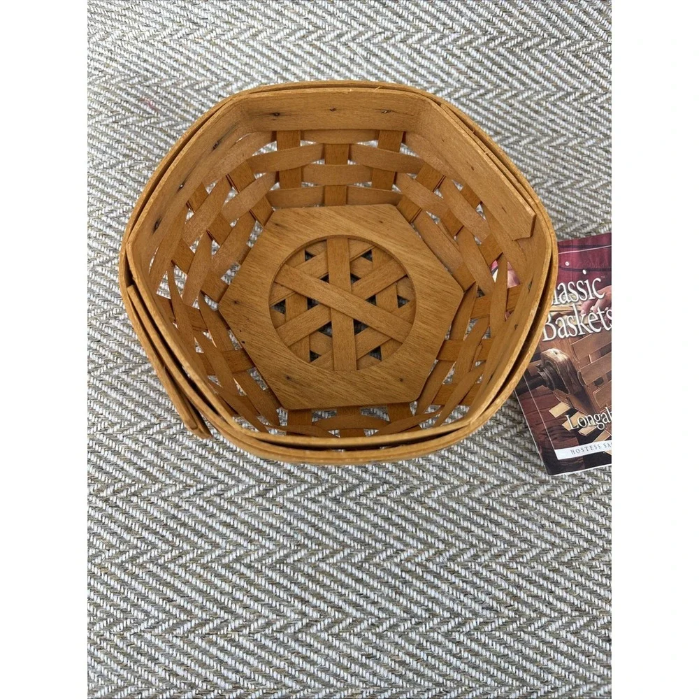 Longaberger Sage Booking Sage Liner Protector Basket Combo